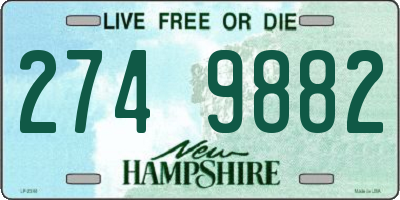 NH license plate 2749882