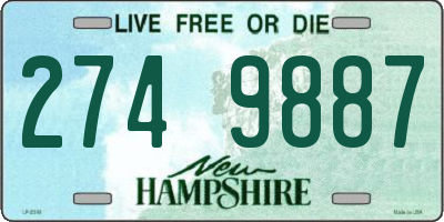 NH license plate 2749887