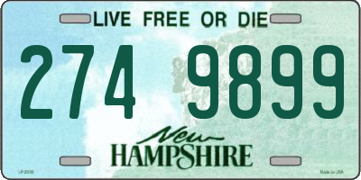 NH license plate 2749899