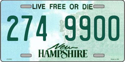 NH license plate 2749900