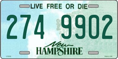 NH license plate 2749902