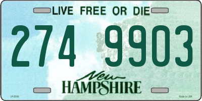 NH license plate 2749903