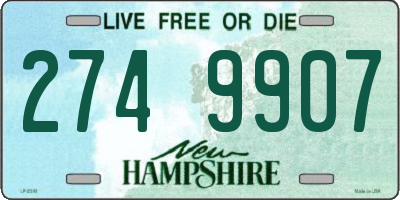 NH license plate 2749907