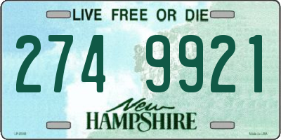 NH license plate 2749921