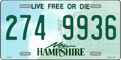NH license plate 2749936