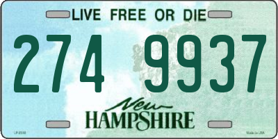 NH license plate 2749937