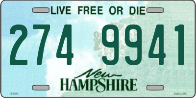NH license plate 2749941