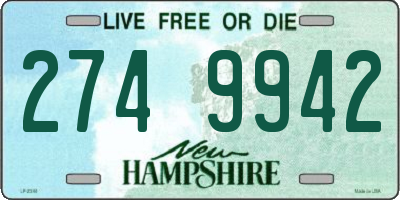 NH license plate 2749942