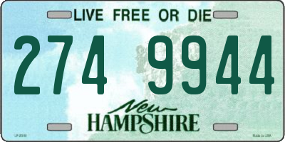 NH license plate 2749944