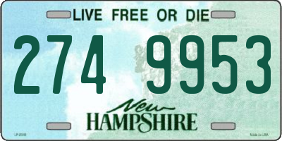 NH license plate 2749953
