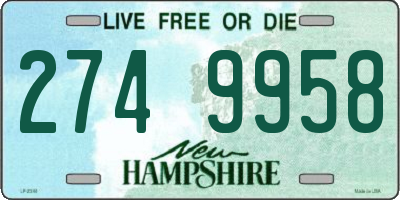 NH license plate 2749958