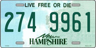 NH license plate 2749961