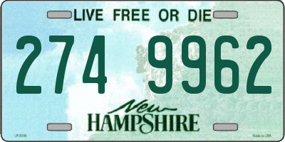 NH license plate 2749962