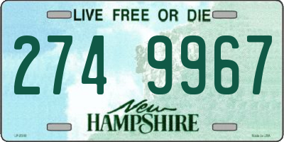 NH license plate 2749967