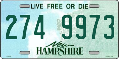 NH license plate 2749973