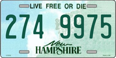 NH license plate 2749975