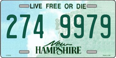 NH license plate 2749979