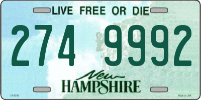 NH license plate 2749992