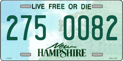 NH license plate 2750082