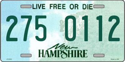 NH license plate 2750112