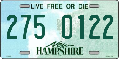 NH license plate 2750122