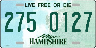 NH license plate 2750127