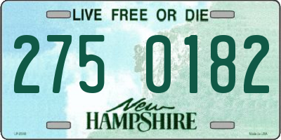 NH license plate 2750182