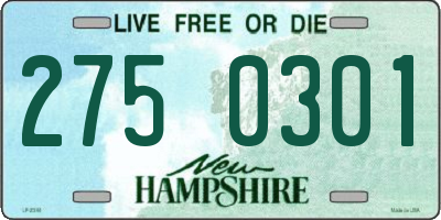 NH license plate 2750301