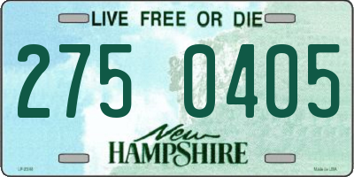 NH license plate 2750405
