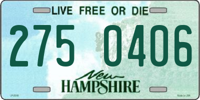 NH license plate 2750406
