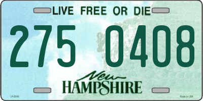 NH license plate 2750408
