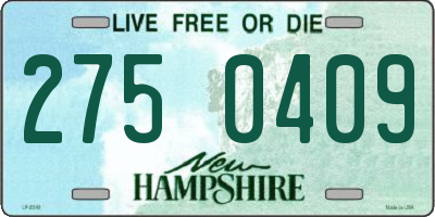 NH license plate 2750409