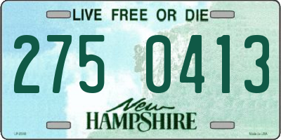 NH license plate 2750413