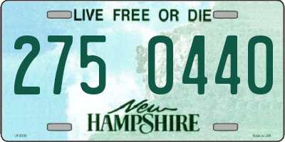 NH license plate 2750440