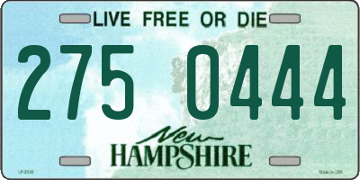 NH license plate 2750444