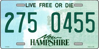 NH license plate 2750455