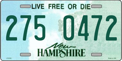NH license plate 2750472
