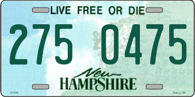 NH license plate 2750475