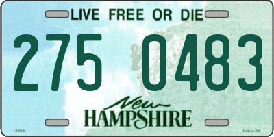 NH license plate 2750483