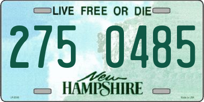 NH license plate 2750485