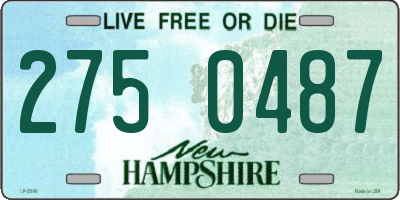 NH license plate 2750487