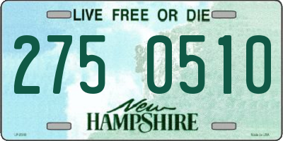 NH license plate 2750510