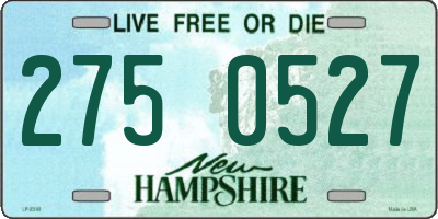 NH license plate 2750527
