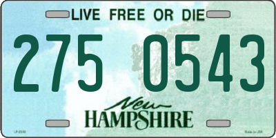 NH license plate 2750543