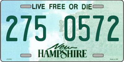 NH license plate 2750572