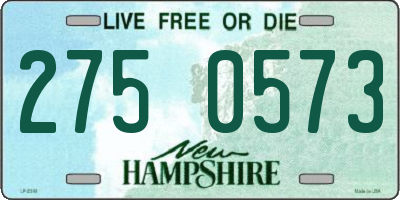 NH license plate 2750573
