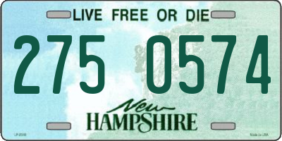 NH license plate 2750574
