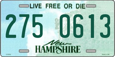 NH license plate 2750613