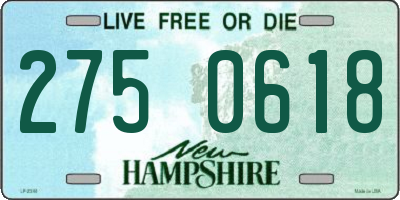 NH license plate 2750618