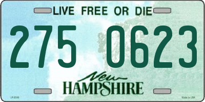 NH license plate 2750623